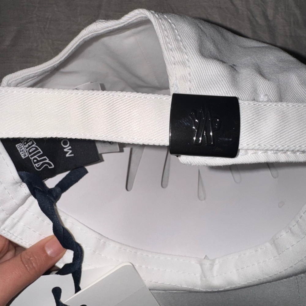 MONCLER Spider-Man White Baseball Hat NWT - Picture 11 of 12